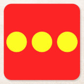 Christiania Flag Kartonnen Onderzetters (Voorkant)