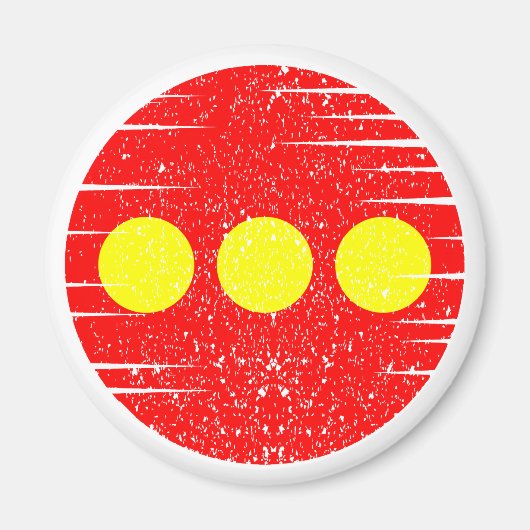 Christiania Flag Magneet (Voorkant)