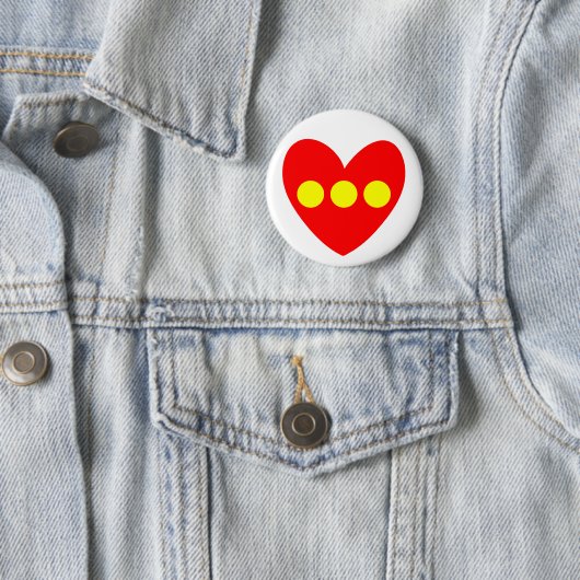 Christiania Flag Ronde Button 5,7 Cm (In situ)