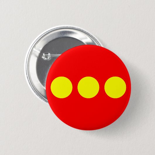 Christiania Flag Ronde Button 5,7 Cm (Voorkant /achterkant)