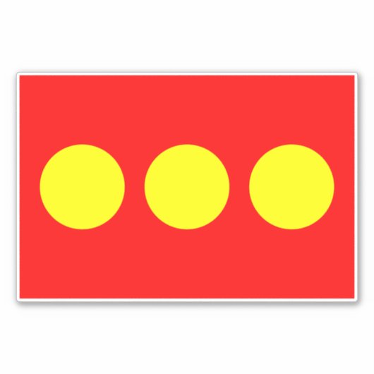 Christiania Flag Sticker (Voorkant)