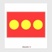 Christiania Flag Sticker (Vel)