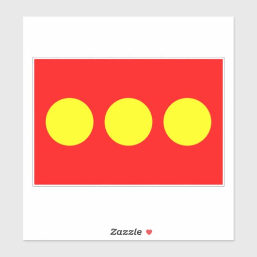 Christiania Flag Sticker (Vel)