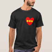 Christiania Vlag hart T-shirt (Voorkant)