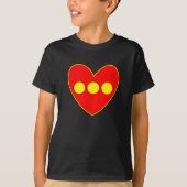 Christiania Vlag hart T-shirt (Voorkant)