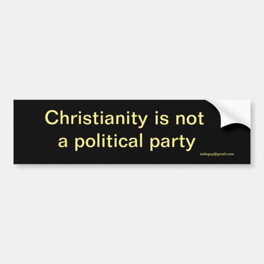 christianiteit bumpersticker (Voorkant)