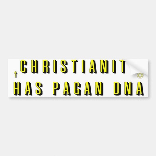 christianiteit bumpersticker (Voorkant)