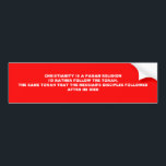 CHRISTIANITEIT IS EEN PAGANSE RELIGIE BUMPERSTICKER<br><div class="desc">VOLG DE TORAH</div>