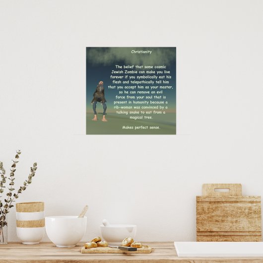 christianiteit poster (Keuken)