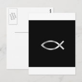 Christianity Ichthys fish Briefkaart (Voorkant / Achterkant)