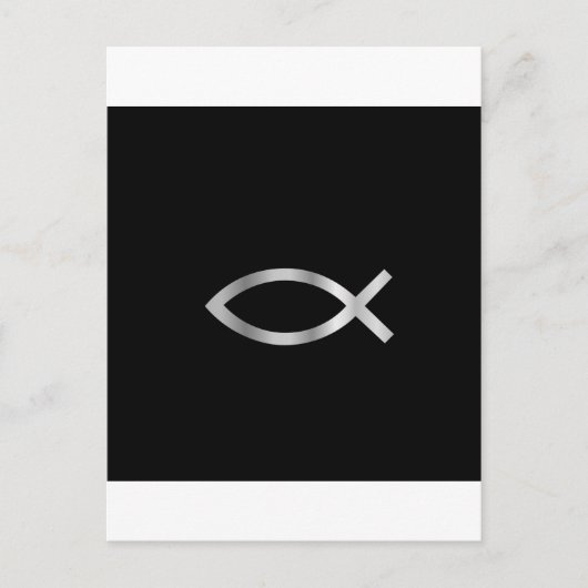 Christianity Ichthys fish Briefkaart (Voorkant)