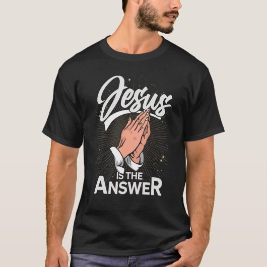 Christianity Jesus Christ Prayer Jesus Devotee Fai T-shirt (Voorkant)