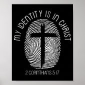 Christians My Identity Is In Jesus Christ Bible Fa Poster (Voorkant)