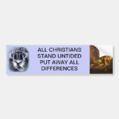 Christians United Bumpersticker (Voorkant)