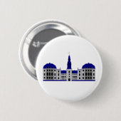 Christiansborg Palace Ronde Button 5,7 Cm (Voorkant /achterkant)