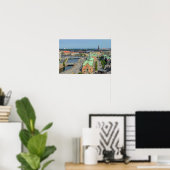 Christiansborg Palace Toren Uitzicht op Beurs Poster (Thuiskantoor)