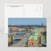 Christiansborg Palace Tower Uitzicht van de Beurs Briefkaart (Voorkant / Achterkant)