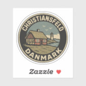 Christiansfeld, Denemarken Danmark Sticker (Vel)