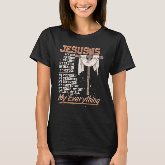 Christiany Faith Jesus Christ Savior Jesus Devotee T-shirt (Voorkant)
