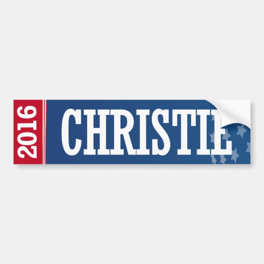 CHRISTIE 2016 BUMPERSTICKER (Voorkant)