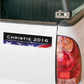 CHRISTIE 2016 pond voor pond Bumpersticker (Op Truck)