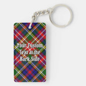 Christie Clan Crest over tartan Sleutelhanger (achterkant)