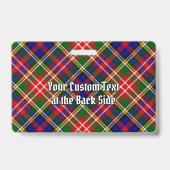Christie Clan Tartan Badge (Achterkant)