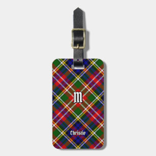 Christie Clan Tartan Bagagelabel