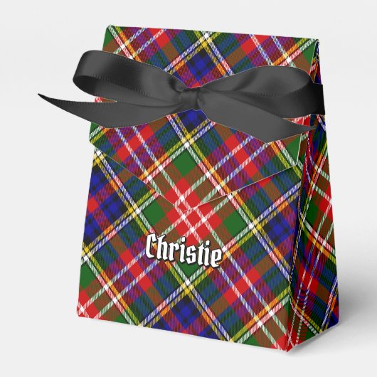 Christie Clan Tartan Bedankdoosjes (Voorkant Zijde)