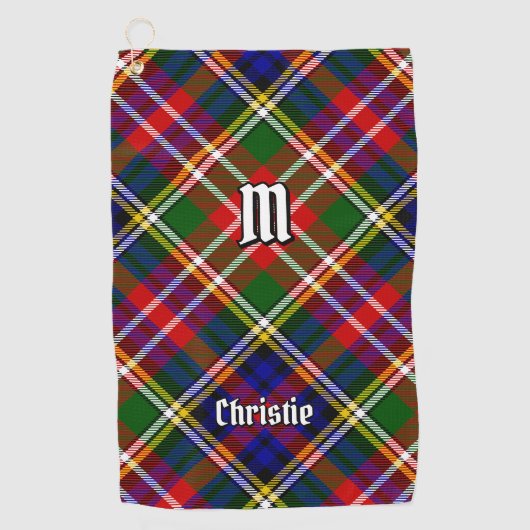 Christie Clan Tartan Golfhanddoek (Voorkant)