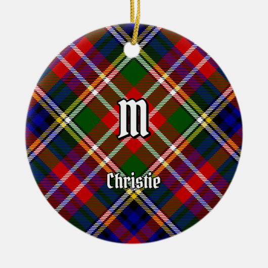 Christie Clan Tartan Keramisch Ornament (Voorkant)