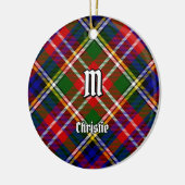 Christie Clan Tartan Keramisch Ornament (Links)