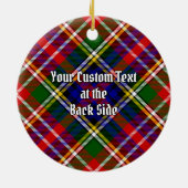 Christie Clan Tartan Keramisch Ornament (Achterkant)