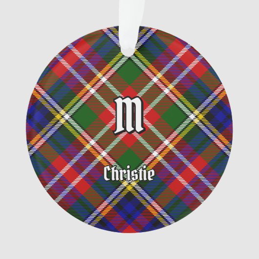 Christie Clan Tartan Ornament (voorkant)