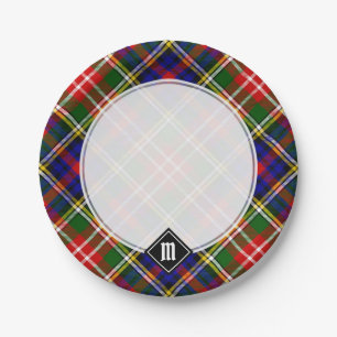Christie Clan Tartan Papieren Bordje
