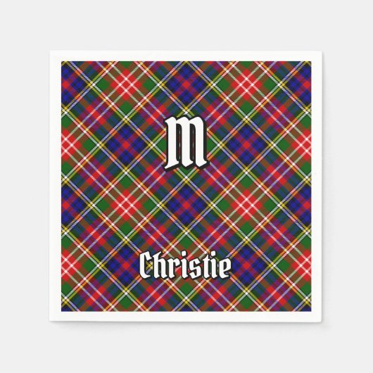Christie Clan Tartan Servet (Voorkant)