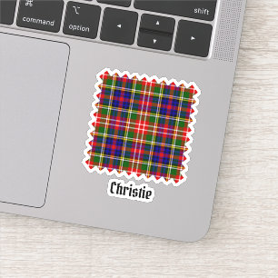Christie Clan Tartan Sticker