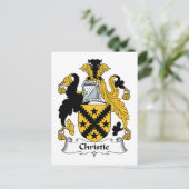 Christie Family Crest Briefkaart (Staand voorkant)