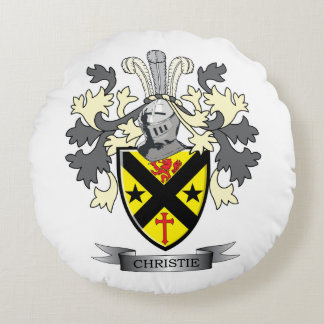 Christie Family Crest Coat of Arms Rond Kussen