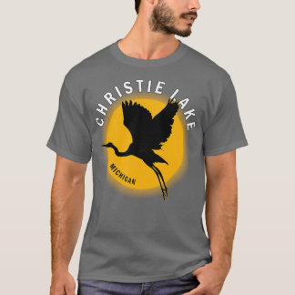 Christie Lake in Michigan Heron Sunrise T-shirt