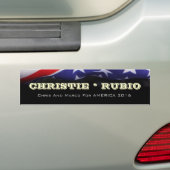 Christie / Rubio 2016 Campaign Bumpersticker (Op auto)