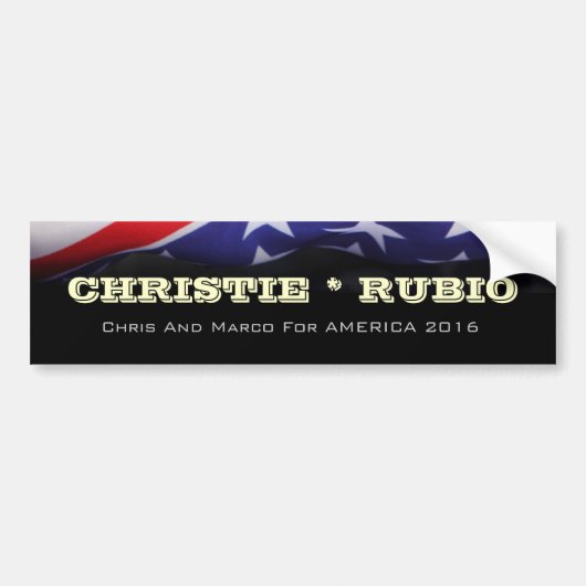 Christie / Rubio 2016 Campaign Bumpersticker (Voorkant)
