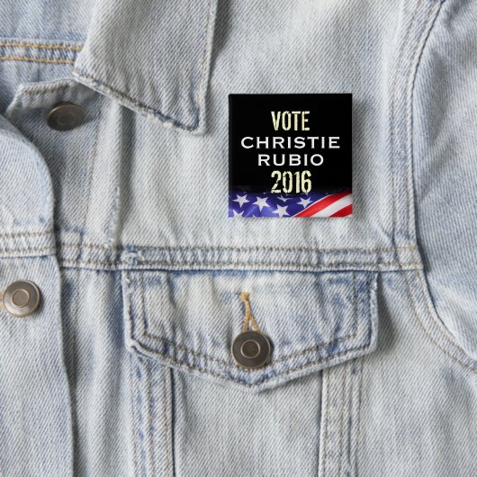Christie Rubio 2016 Campaign Button (Square) (In situ)