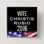 Christie Rubio 2016 Campaign Button (Square) (Voorkant)