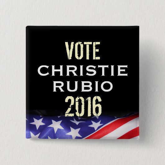 Christie Rubio 2016 Campaign Button (Square) (Voorkant)