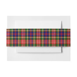Christie Schotse Tartan Belly Band Uitnodigingen Wikkel
