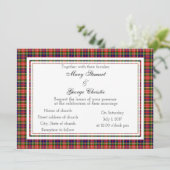 Christie Scottish Wedding Invitation Kaart (Staand voorkant)
