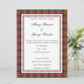 Christie Scottish Wedding Invitation Kaart (Staand voorkant)