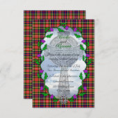 Christie Scottish Wedding Invitation Kaart (Voorkant / Achterkant)