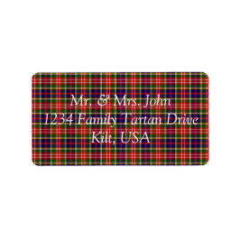 Christie Tartan Label